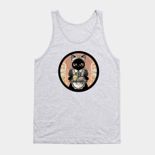 Black cat maid cafe Tank Top